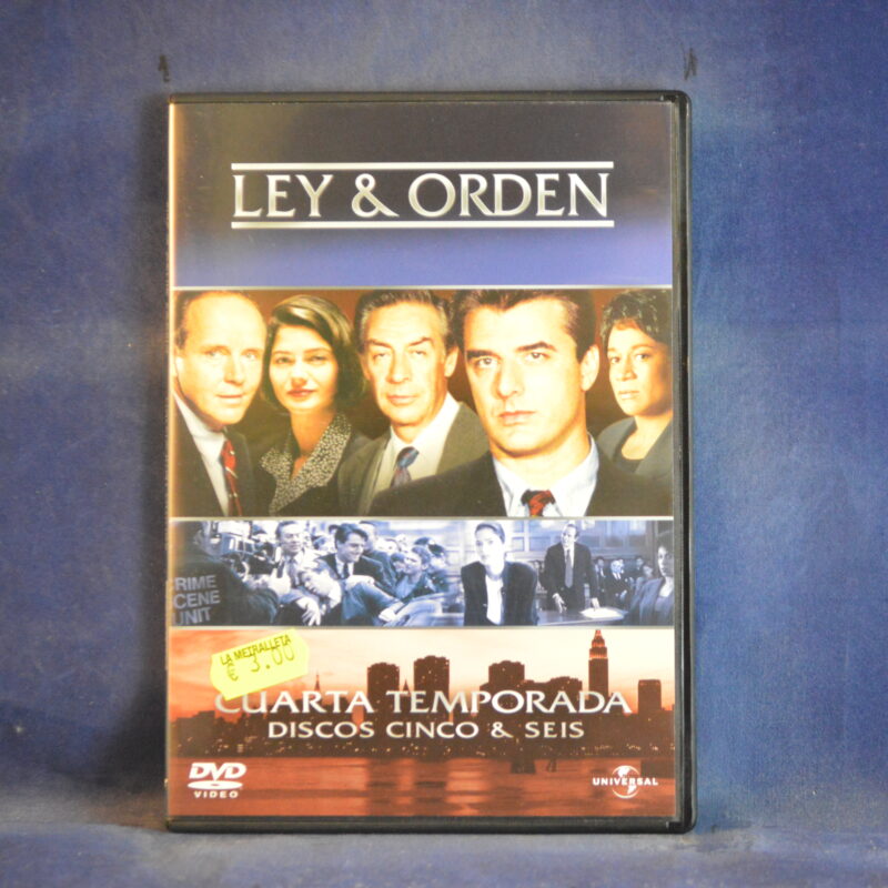 LEY & ORDEN - CUARTA TEMPORADA DISCOS 4 Y 5 - 2 DVD ( CAJA FINA )