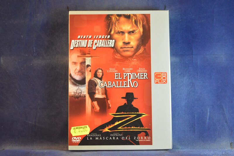 DESTINO DE CABALLERO / EL PRIMER CABALLERO / LA MÁSCARA DEL ZORRO - 3 DVD