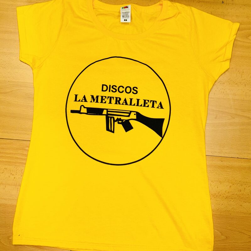 CAMISETAS DE MUJER  - DISCOS LA METRALLETA - FRUIT OF THE LOOM 100 % ALGODON TALLA - L