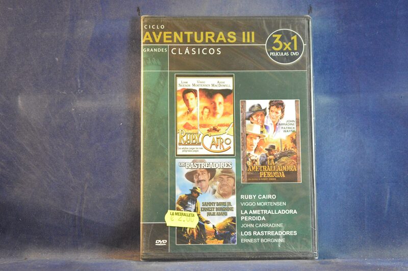 RUBY CAIRO / LA AMETRALLADORA PERDIDA / LOS RASTREADORES - DVD ( CAJA FINA )