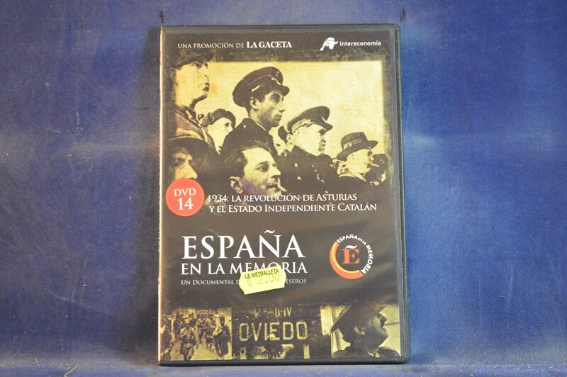 ESPAÑA EN LA MEMORIA - 1934: LA REVOLUCIÓN DE ASTURIAS Y EL ESTADO INDEPENDIENTE CATALÁN - DVD ( CAJA FINA )