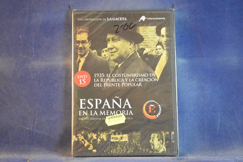 ESPAÑA EN LA MEMORIA  - 1935: EL COSTUMBRISMO EN LA REPÚBLICA Y LA CRACIÓN DEL FRENTE POPULAR - DVD ( CAJA FINA )
