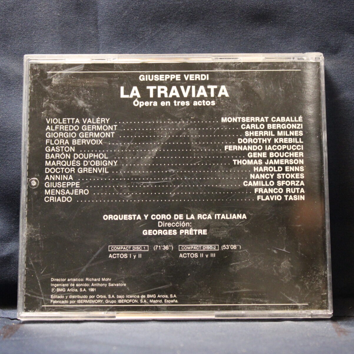 VERDI - MONTSERRAT CABALLÉ, CARLO BERGONZI, SHERRILL MILNES, GEORGES PRÊTRE – LA TRAVIATA - CD - Imagen 2