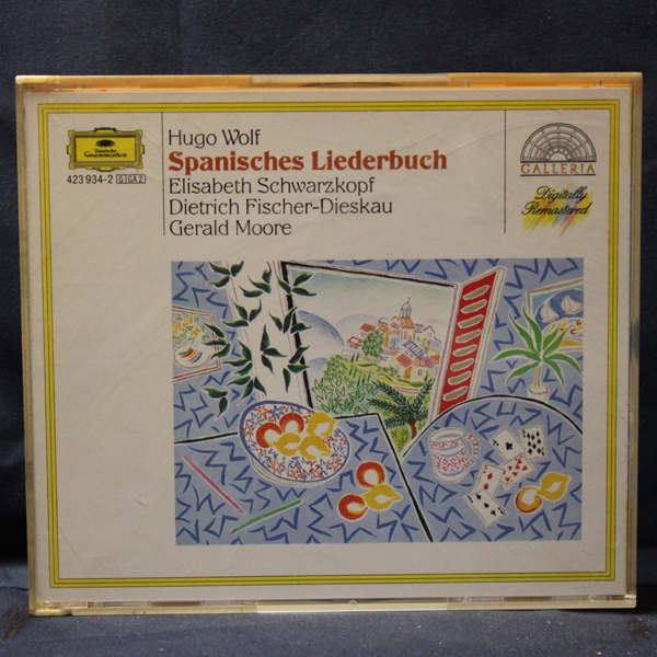 HUGO WOLF , ELISABETH SCHWARZKOPF , DIETRICH FISCHER-DIESKAU , GERALD MOORE – SPANISH SONGBOOK - 2 CD
