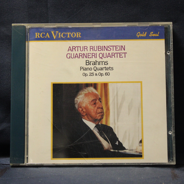 BRAHMS, ARTUR RUBINSTEIN, GUARNERI QUARTET – BRAHMS-PIANO QUARTETS, OP. 25 & OP. 60 - CD