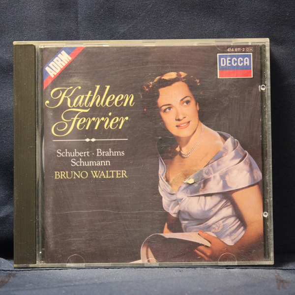 KATHLEEN FERRIER, BRUNO WALTER – SCHUBERT - BRAHMS - SCHUMANN - CD