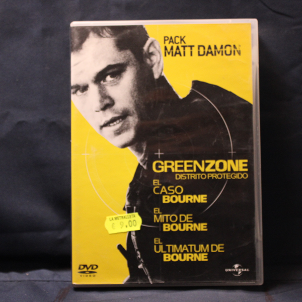 GREEN ZONE DISTRITO PROTEGIDO / EL CASO BOURNE / EL MITO DE BOURNE / EL ULTIMATUM DE BOURNE - 4 DVD