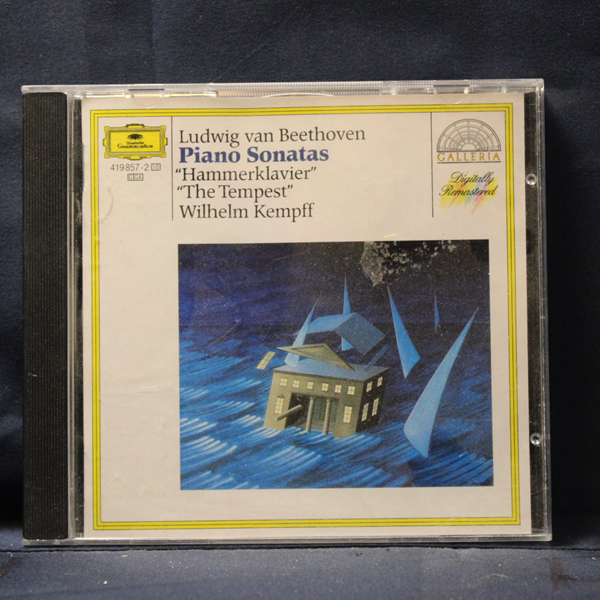 LUDWIG VAN BEETHOVEN – WILHELM KEMPFF – PIANO SONATAS "HAMMERKLAVIER" "THE TEMPEST" - CD