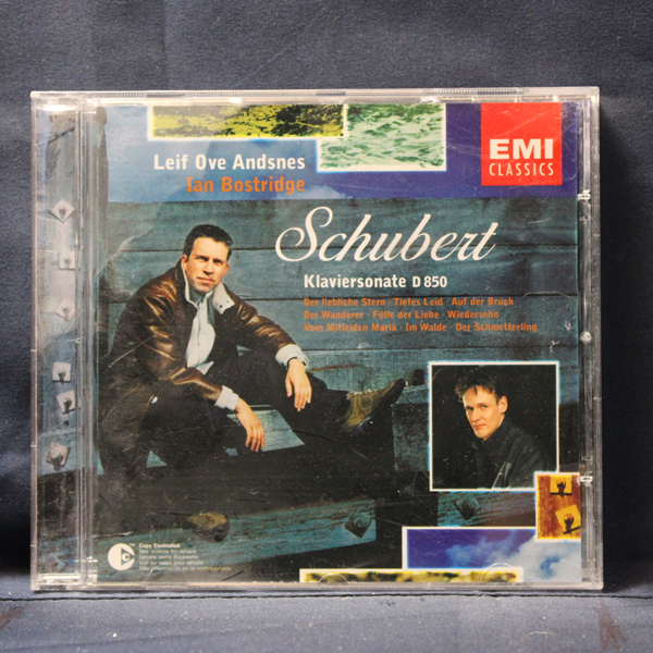LEIF OVE ANDSNES, IAN BOSTRIDGE - SCHUBERT* – KLAVIERSONATE D 850 / DER LIEBLICHE STERN · TEIFES LEID · AUF DER BRUCK · DER WANDERER · FÜLLE DER LIEBE · WIEDERSEHN · VOM MITLEIDEN MARIÄ · IM WALDE · DER SCHMETTERLING - CD