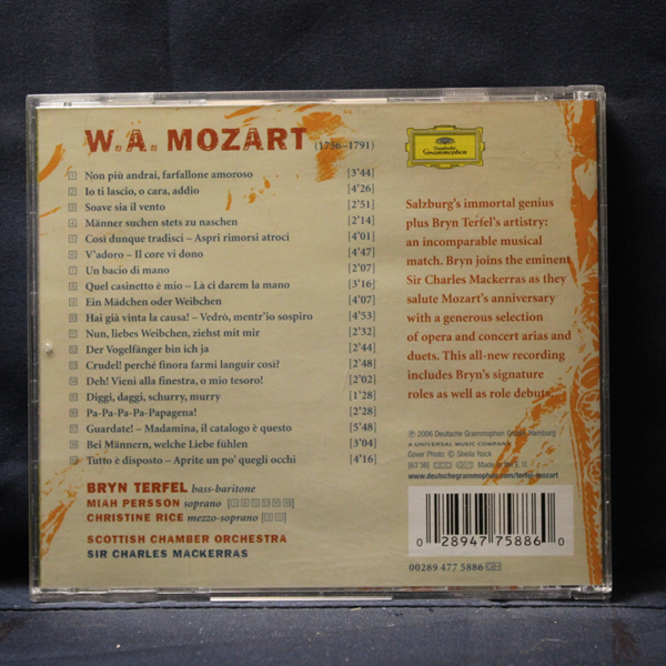 MOZART - BRYN TERFEL, SCOTTISH CHAMBER ORCHESTRA, SIR CHARLES MACKERRAS – TUTTO MOZART! - CD - Imagen 2