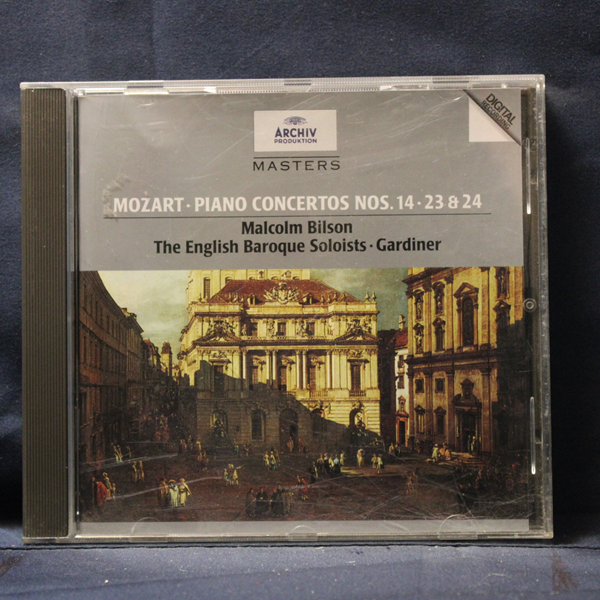 MOZART - MALCOLM BILSON, THE ENGLISH BAROQUE SOLOISTS · GARDINER – PIANO CONCERTOS NOS. 14, 23 & 24 - CD