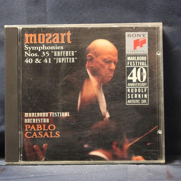 MOZART - MARLBORO FESTIVAL ORCHESTRA, PABLO CASALS – SYMPHONIES NOS. 35 "HAFFNER", 40 & 41 "JUPITER" - CD