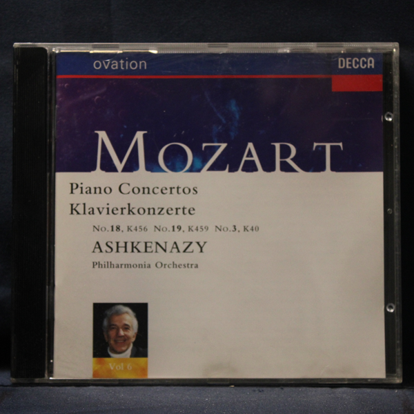 MOZART / VLADIMIR ASHKENAZY - PIANO CONCERTOS 18, 19 & 3 - CD