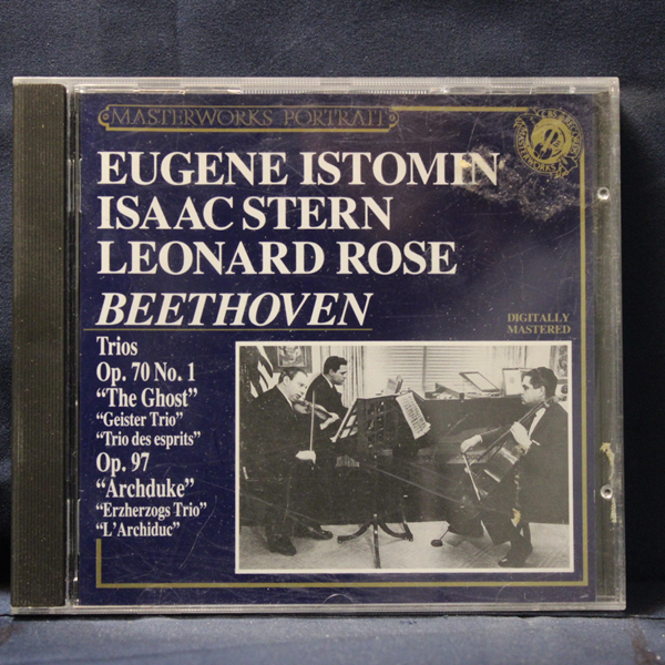 EUGENE ISTOMIN, ISAAC STERN, LEONARD ROSE - BEETHOVEN – TRIOS OP. 70 NO. 1 "THE GHOST" / OP. 97 "ARCHDUKE" - CD