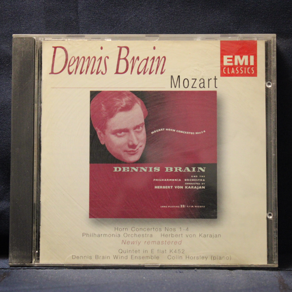 MOZART - DENNIS BRAIN - HERBERT VON KARAJAN, PHILHARMONIA ORCHESTRA – HORN CONCERTOS NOS.1-4 / QUINTET K.452 - CD