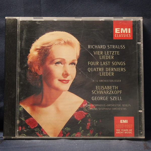 RICHARD STRAUSS - ELISABETH SCHWARZKOPF, RADIO-SYMPHONIE-ORCHESTER BERLIN, LONDON SYMPHONY ORCHESTRA, GEORGE SZELL – FOUR LAST SONGS & 12 ORCHESTERLIEDER - CD