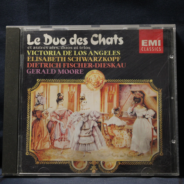 VICTORIA DE LOS ANGELES, ELISABETH SCHWARZKOPF, DIETRICH FISCHER-DIESKAU, GERALD MOORE – LE DUO DES CHATS (ET AUTRES AIRS, DUOS ET TRIOS) - CD