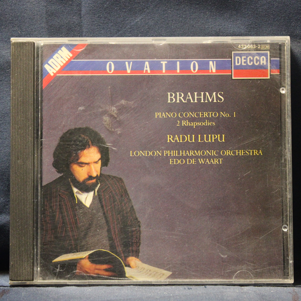 BRAHMS, RADU LUPU, LONDON PHILHARMONIC ORCHESTRA, EDO DE WAART – PIANO CONCERTO NO.1 / 2 RHAPSODIES - CD