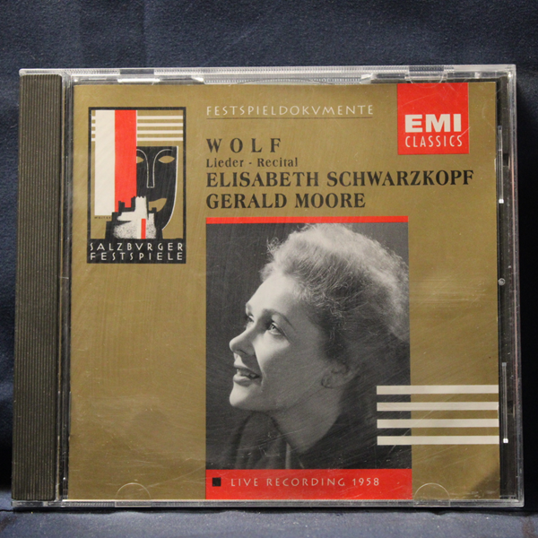 WOLF, ELISABETH SCHWARZKOPF, GERALD MOORE – LIEDER - RECITAL - CD