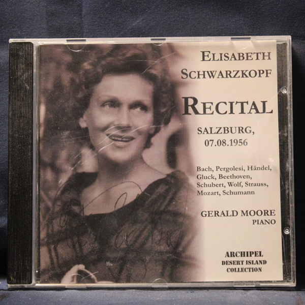 ELISABETH SCHWARZKOPF - RECITAL, SALZBURG, 07/08/1956 - CD