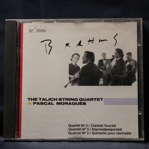 BRAHMS, THE TALICH STRING QUARTET, PASCAL MORAGUÈS – QUARTET N° 3 / CLARINET QUINTET - CD