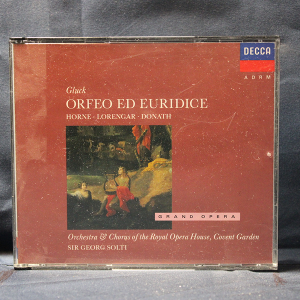 GLUCK - HORNE · LORENGAR · DONATH · ORCHESTRA & CHORUS OF THE ROYAL OPERA HOUSE, COVENT GARDEN · SIR GEORG SOLTI – ORFEO ED EURIDICE - 2 CD