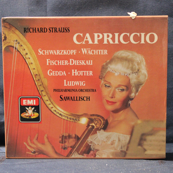RICHARD STRAUSS - SCHWARZKOPF, WÄCHTER, FISCHER-DIESKAU, GEDDA, HOTTER, LUDWIG, PHILHARMONIA ORCHESTRA, SAWALLISCH – CAPRICCIO - 2 CD