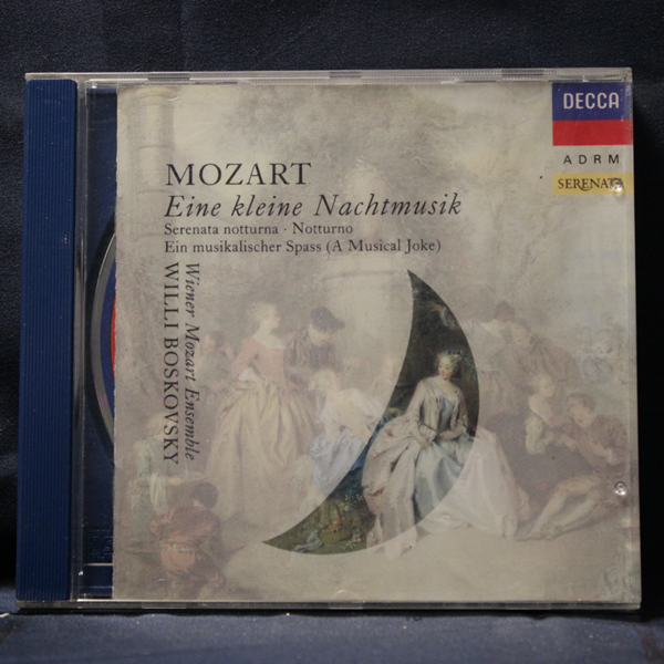 MOZART, WILLI BOSKOVSKY, WIENER MOZART ENSEMBLE – EINE KLEINE NACHTMUSIK - SERENATA NOTTURNA - NOTTURNO - EIN MUSIKALISCHER SPASS = A MUSICAL JOKE - CD