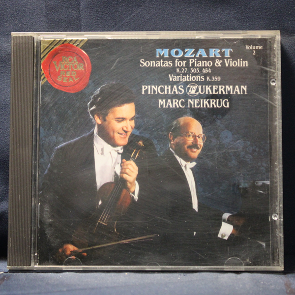 MOZART, PINCHAS ZUKERMAN, MARC NEIKRUG – SONATAS FOR PIANO & VIOLIN, VOL. 2 - CD