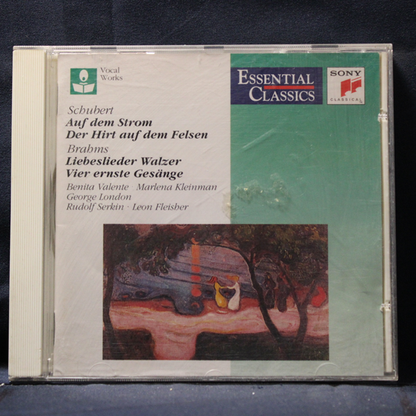 SCHUBERT / BRAHMS — BENITA VALENTE, MARLENA KLEINMAN, GEORGE LONDON, RUDOLF SERKIN, LEON FLEISHER – AUF DEM STROM / DER HIRT AUF DEM FELSEN / LIEBESLIEDER WALZER / VIER ERNSTE GESÄNGE - CD