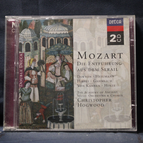 MOZART / DAWSON • HEILMANN • HIRSTI • GAHMLICH • VON KANNEN • HINZE, THE ACADEMY OF ANCIENT MUSIC, THE ACADEMY OF ANCIENT MUSIC CHORUS, CHRISTOPHER HOGWOOD – DIE ENTFÜHRUNG AUS DEM SERAIL - 2 CD