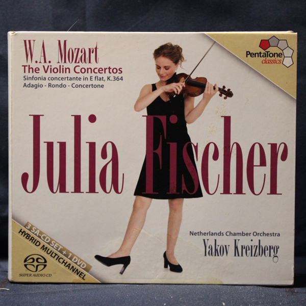 W.A. MOZART, JULIA FISCHER, NETHERLANDS CHAMBER ORCHESTRA CONDUCTED BY YAKOV KREIZBERG – THE VIOLIN CONCERTOS - 3 CD
