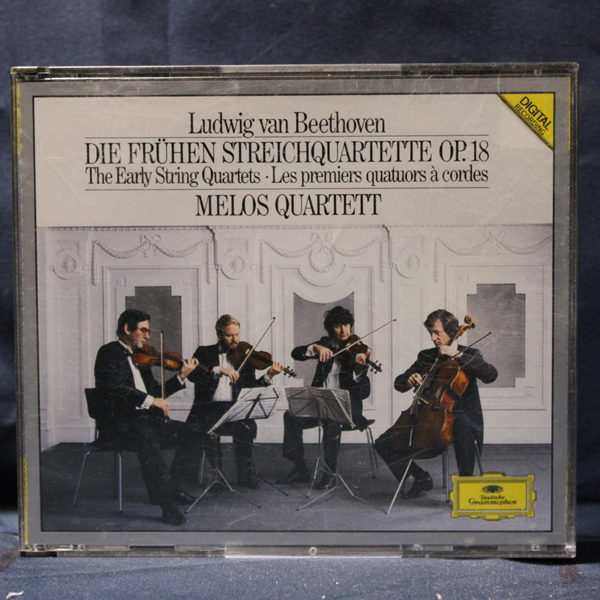 LUDWIG VAN BEETHOVEN, MELOS QUARTETT – DIE FRÜHEN STREICHQUARTETTE OP. 18 = THE EARLY STRING QUARTETS = LES PREMIERS QUATUORS À CORDES - 3 CD