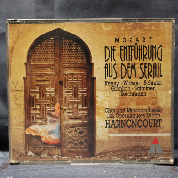MOZART - KENNY · WATSON · SCHREIER · GAMLICH · SALMINEN · REICHMANN · CHOR UND MOZARTORCHESTER DES OPERNHAUSES ZÜRICH · HARNONCOURT – DIE ENTFÜHRUNG AUS DEM SERAIL - 2 CD