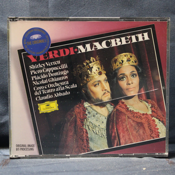VERDI - SHIRLEY VERRETT, PIERO CAPPUCCILLI, PLÁCIDO DOMINGO, NICOLAI GHIAUROV, CORO E ORCHESTRA DEL TEATRO ALLA SCALA, CLAUDIO ABBADO – MACBETH - 2 CD