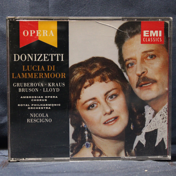 DONIZETTI - GRUBEROVA · KRAUS · BRUSON · LLOYD · THE AMBROSIAN OPERA CHORUS · ROYAL PHILHARMONIC ORCHESTRA · NICOLA RESCIGNO – LUCIA DI LAMMERMOOR - 2 CD