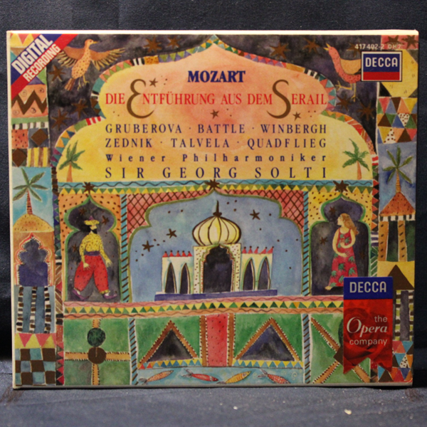 MOZART – EDITA GRUBEROVA, KATHLEEN BATTLE, GÖSTA WINBERGH, HEINZ ZEDNIK, MARTTI TALVELA, WILL QUADFLIEG, WIENER PHILHARMONIKER, SIR GEORG SOLTI – DIE ENTFÜHRUNG AUS DEM SERAIL - 2 CD