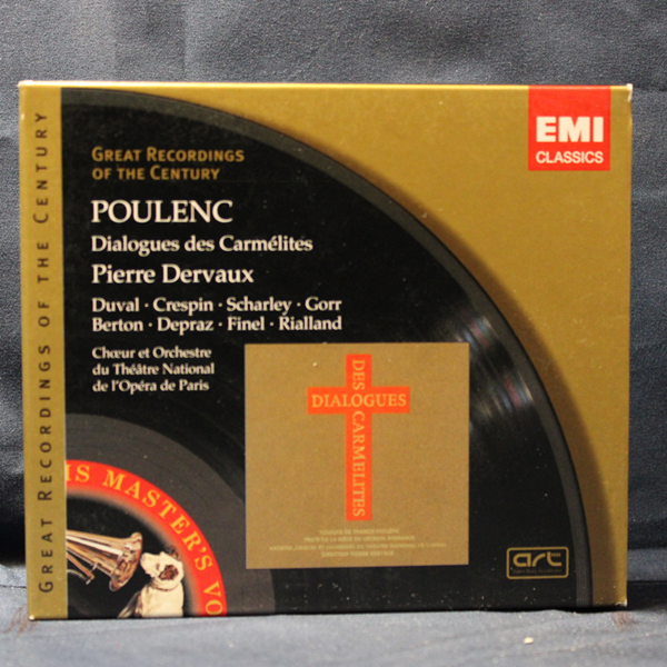 POULENC - DUVAL · CRESPIN · SCHARLEY · GORR · BERTON · DEPRAZ · FINEL · RIALLAND · CHŒURS ET ORCHESTRE DU THÉÂTRE NATIONAL DE L'OPÉRA DE PARIS · PIERRE DERVAUX – DIALOGUES DES CARMÉLITES - 2 CD