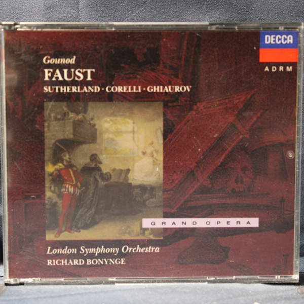 GOUNOD - SUTHERLAND · CORELLI · GHIAUROV · LONDON SYMPHONY ORCHESTRA · RICHARD BONYNGE – FAUST - 3 CD
