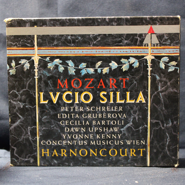 MOZART - PETER SCHREIER, EDITA GRUBEROVA, CECILIA BARTOLI, DAWN UPSHAW, YVONNE KENNY, CONCENTUS MUSICUS WIEN, HARNONCOURT – LUCIO SILLA - 2 CD